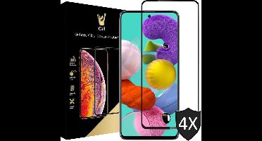 Screenprotector geschikt voor Samsung A51 - 4x FullGuard Screen Protector