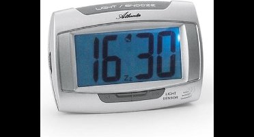 Wekker SENSOR modern design zilver