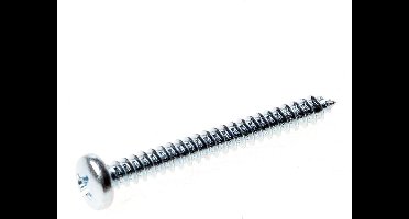 Kelfort Plaatschroef cilinderkop phillips verzinkt 4.8 x 32mm