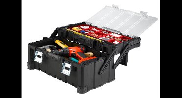 Keter Cantilever Combo Gereedschapsorganiser - 26L - 56,7x31,4xx24,5cm - Zwart