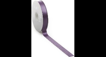 Satijn lint 16 mm paars op rol van 25 meter