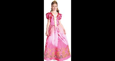 Vegaoo - Elegante roze en goudkleurige prinses outfit voor meisjes