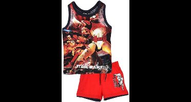Star Wars - 2-delige Singlet-set - StormTroopers - Rood / Zwart- 116 cm - 6 jaar