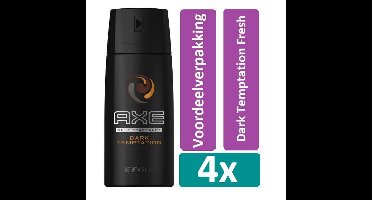 Axe - Deodorant - Spray - Dark Temptation - 48h - 150ml x 4