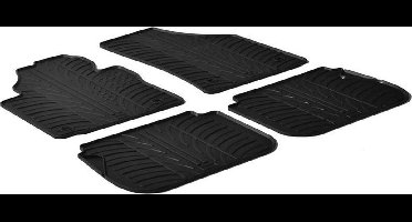 Gledring Rubbermatten passend voor Volkswagen Caddy 2004-2015 & 2015- (G profiel 4-delig + montageclips)