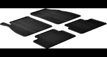 Gledring Rubbermatten passend voor Opel Insignia 2008-2013 (T profiel 4-delig + montageclips)