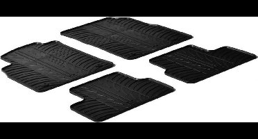Gledring Rubbermatten passend voor Opel Astra J 2009-6/2015 (T profiel 4-delig + montageclips)