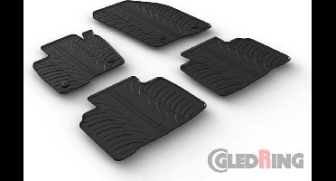 Gledring Rubbermatten passend voor Ford Edge 2016- (T profiel 4-delig + montageclips)