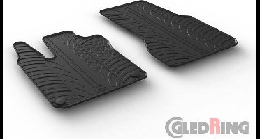 Gledring Rubbermatten passend voor Smart ForTwo 453 2014- (T profiel 2-delig + montageclips)