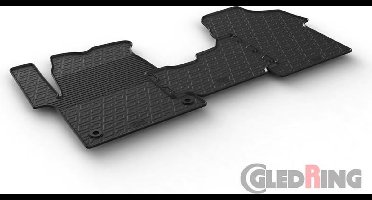 Gledring Rubbermatten passend voor Citroen Jumpy / Peugeot Expert / Toyota Proace 2016- & Opel Vivaro Cargo 2019- (G profiel 3-delig + montageclips)