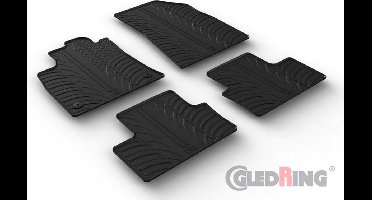 Gledring Rubbermatten passend voor Renault Clio V HB 9/2019- (T profiel 4-delig + montageclips)