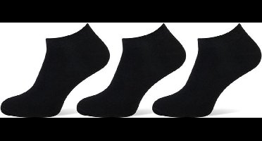 Pierre Cardin - Sneakersokjes Zwart - Heren - maat 39-42 - per 3 verpakt