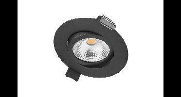 Integral LED - Ultra slim serie - kantelbare inbouw spot - 6,5 watt - 3000K - Dimbaar - ZWART