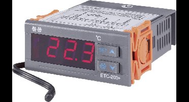 VOLTCRAFT ETC-200+ Temperatuurregelaar NTC -40 tot +120 °C Relais 10 A (l x b x h) 88 x 75 x 34.5 mm