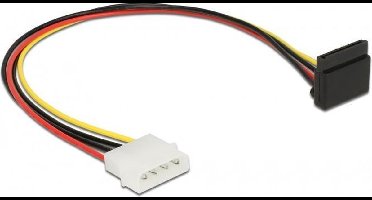 Molex (m) - SATA (v) haaks met metalen klem adapter - 0,30 meter