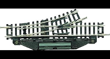 N Fleischmann rails (zonder ballastbed) 22253 Wissel, Links 104.2 mm 24 ° 194.6 mm 1 stuk(s)