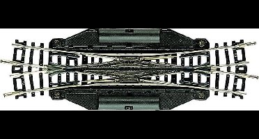 N Fleischmann rails (zonder ballastbed) 22246 Engels wissel, Elektrisch 129.8 mm 15 ° 1 stuk(s)