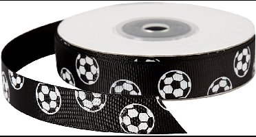 Creotime Lint 20 M 15 Mm Zwart Met Voetballen