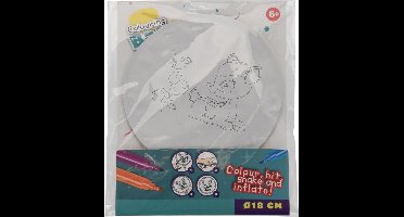 Free And Easy Inkleur Ballon Zelfopblaasbaar 18 Cm Bambi