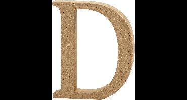Letter, D, H: 13 cm, dikte 2 cm, 1 stuk