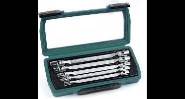 Brüder Mannesmann Dubbele kniesleutelset 5-delig 19821