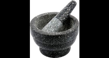 Marmeren vijzel met stamper Ø12x8cm