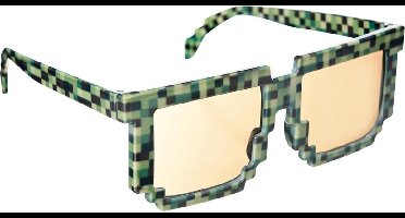 Amscan Feestbril Pixel Groen Unisex