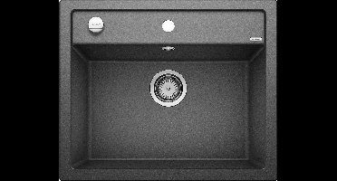 Spoelbak Blanco Dalago 6 opbouw anctraciet 514197. Draaiknopbediening.