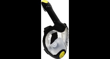 Atlantis Triton Snorkelmasker - Snorkel - Duikbril - Snorkelset - Full Face Masker - Volwassenen - Zwart/Lime - S/M
