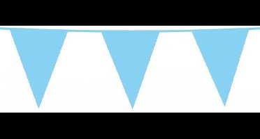 Vlaggenlijn 10 Meter Polyetheen Lichtblauw babyblauw