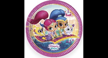 PROCOS - 8 kartonnen Shimmer + Shine borden - Decoratie > Borden