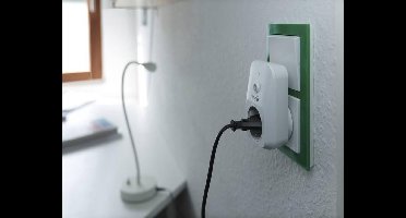 Heitech Contactdoos met automatische intervalschemerschakelaar