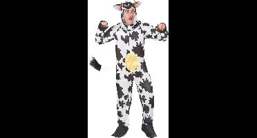 Vegaoo - Koeien pak met uiers en capuchon voor volwassenen