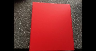 Ringband Kangaro A4 PVC 4-rings D-25mm  per stuks Rechaniek rood