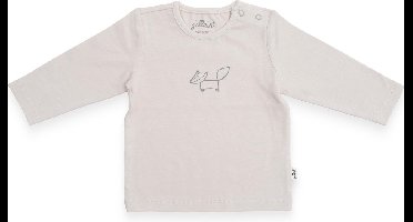 Shirt lange mouw 74/80 Forest off-white