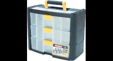 1x Plastiken Tower Sorteerdoos 90003 3 Laden organizer titanium