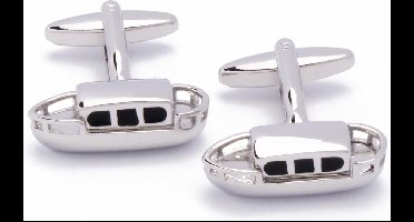 Manchetknopen - Boot Rivierboot Zilver