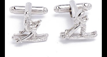 Manchetknopen - Skieen Skieer Winter Wintersport