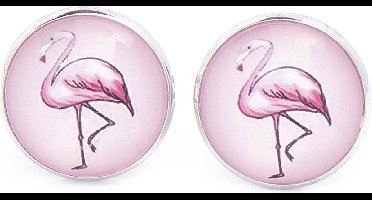 Manchetknopen - flamingo Roze