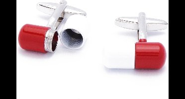 Manchetknopen - Capsules Apotheker Medicijnen met Schroefdop