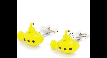 Manchetknopen - Onderzeeboot Onderzeer Yellow Submarine Geel