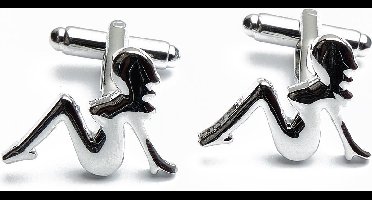 Manchetknopen - Pin up Girl Vrouw Sexy