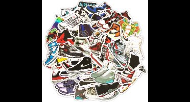 *** 50 Stickers Sneacker - Sport Schoen Stickers - schoenen - Grappige Stickers - Laptop Stickers Stickervellen - Plakstickers - Koffer Stickers - Stickers Bullet Journal van Heble® ***