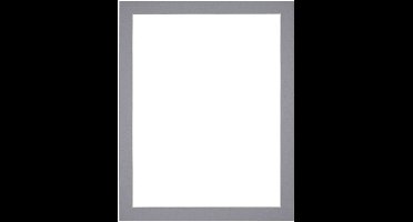 Passe-Partout Fotomaat 35x50 cm - Lijstmaat 40x55 cm - Grijs - Museumkarton - Fotolijst niet inbegrepen