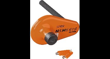 ProPlus Wielklem Nemesis Ultra – Anti-diefstal - Parkeerklem - Beveiliging - SCM-gekeurd - Geschikt voor Caravan en Aanhanger – Eenvoudige montage – Met cilinderslot - Inclusief Opbergtas, Wielbout en 2 sleutels – Oranje
