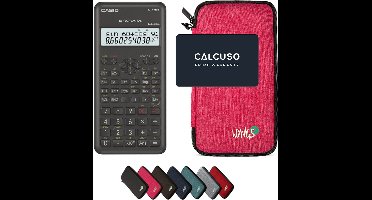 Casio fx-82MS 2nd edition incl. WYNGS Beschermhoes Roze - Wetenschappelijke Rekenmachine - Basis Pakket