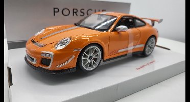 Bburago Porsche 911 GT3 RS 4.0 2012 Limited edition 3000 stuks - modelauto - schaalmodel - oranje - schaal 1:18