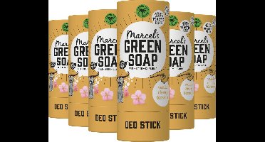 Marcel's Green Soap Deo Stick - Vanille & Kersenbloesem - 6 x 40 gram