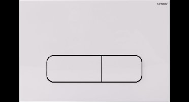 RAYBRO Mocha 15 - Wit - bedieningsplaat - druktoets wc - bedieningspaneel - Universeel - Geberit Delta inbouwreservoir (UP100) - Geberit Sigma (UP320 en UP300) - Rapotec - REZI, Kronenbach - JomoTech.