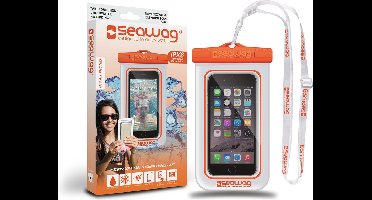 Waterproof Case For Smartphone White & Orange